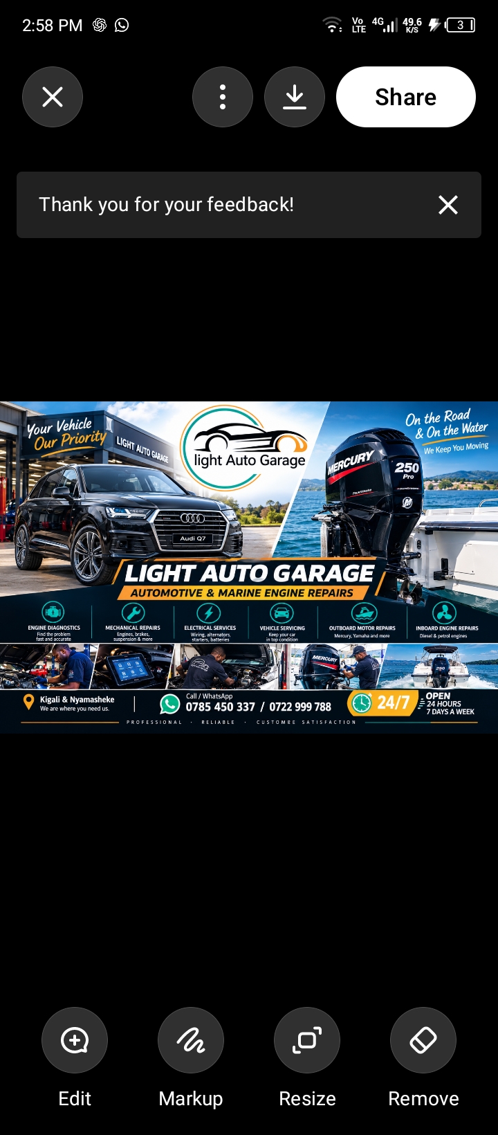 Light Auto garage